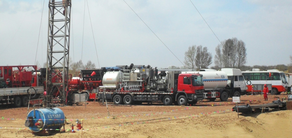 <p>1000K Truck Mounted Direct Fired Nitrogen Pumper for N<sub>2</sub> Fracturing in Inner Mongolia, China</p>