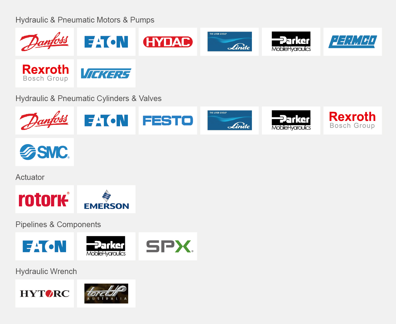 Hydraulic & Pneumatic Parts